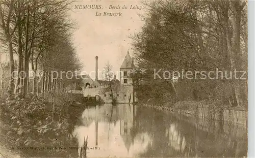 AK / Ansichtskarte Nemours_77 Bords du Loing La Brasserie 