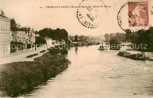 AK / Ansichtskarte Thorigny Lagny_77_Seine et Marne Bords de Marne 