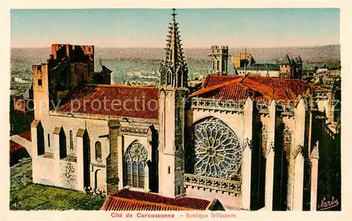 AK / Ansichtskarte Carcassonne_11_Aude Basilique St Nazaire 