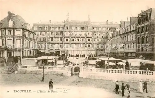 AK / Ansichtskarte Trouville sur Mer Hotel de Paris Trouville sur Mer