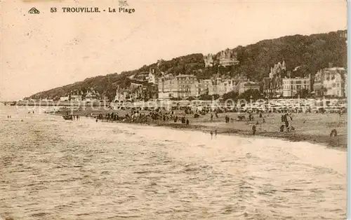 AK / Ansichtskarte Trouville sur Mer La Plage Trouville sur Mer