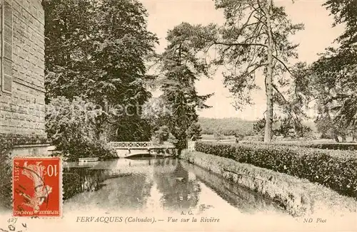 AK / Ansichtskarte Fervacques_Fervaques_14_Calvados Vue sur la Riviere 