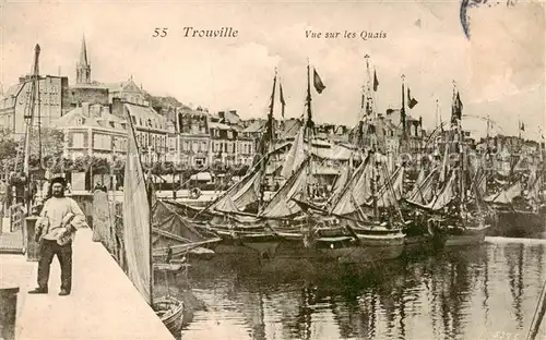 AK / Ansichtskarte Trouville sur Mer Vue sur les Quais Trouville sur Mer