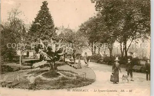 AK / Ansichtskarte Bordeaux_33 Le Square Gambetta 