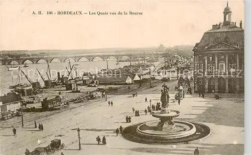 AK / Ansichtskarte Bordeaux_33 Les Quais vus de la Bourse 