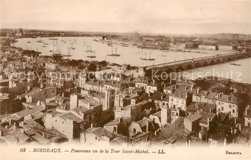 AK / Ansichtskarte Bordeaux_33 Panorama vu de la Tour Saint Michel 