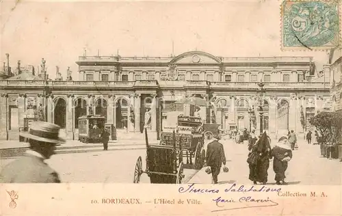 AK / Ansichtskarte Bordeaux_33 Hotel de Ville 