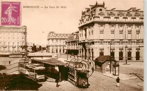 AK / Ansichtskarte Bordeaux_33 La Gare du Midi 