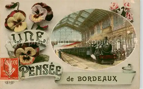 AK / Ansichtskarte Bordeaux_33 Une Pensee de Bordeaux 