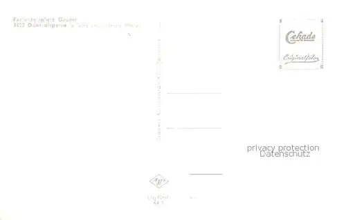 AK / Ansichtskarte Odertalsperre Ferienzeltplatz Gruner Panorama Odertalsperre im Harz Odertalsperre