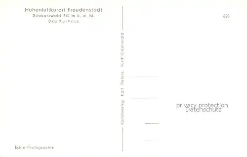 AK / Ansichtskarte Freudenstadt Kurhaus Freudenstadt