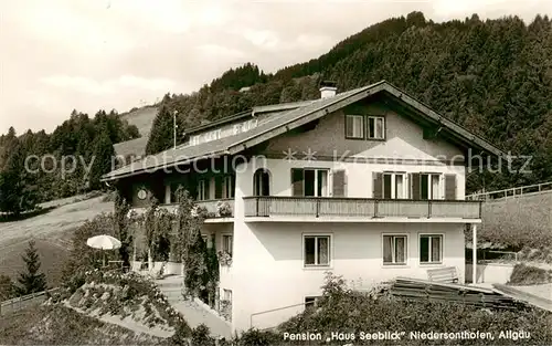 AK / Ansichtskarte Niedersonthofen_Waltenhofen Pension Haus Seeblick 