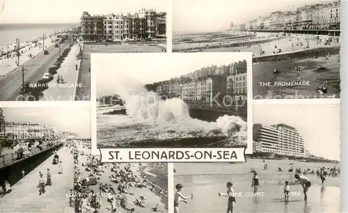 AK / Ansichtskarte St_Leonards on Sea_UK Warrior Square Lower Parade The Promenade Marine Court 