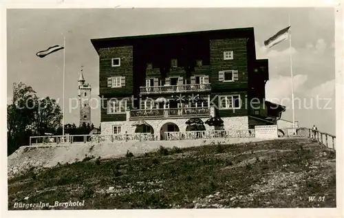 AK / Ansichtskarte Mariazell__Steiermark_AT Buergeralpe Berghotel 