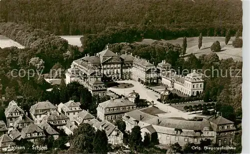 AK / Ansichtskarte Arolsen_Bad Schloss Fliegeraufnahme Arolsen_Bad