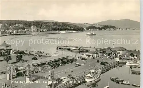 AK / Ansichtskarte Rothesay_Scotland_UK West Bay and Pier Isle of Bute 