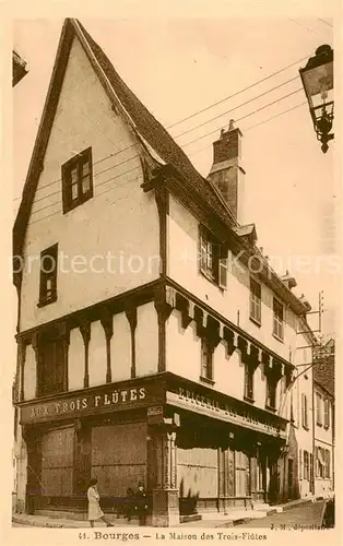 AK / Ansichtskarte  Bourges_18_Cher La Maison des Trois Flûtes 