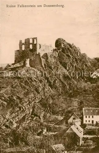 AK / Ansichtskarte  Falkenstein_Donnersberg_Pfalz Ruine Falkenstein am Donnersberg 