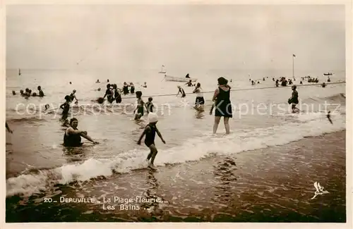 AK / Ansichtskarte  Deauville-sur-Mer Les bains 