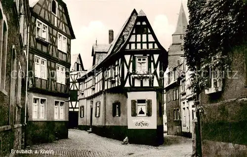 AK / Ansichtskarte  Braubach_Rhein Weinhaus EckFritz Braubach Rhein