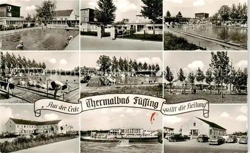 AK / Ansichtskarte  Bad_Fuessing Freibad Therme Fuessing Teilansichten Bad_Fuessing