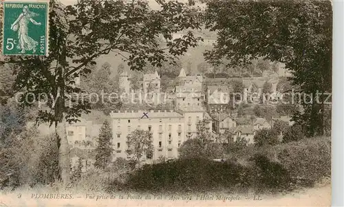 AK / Ansichtskarte  Plombieres-les-Bains_88_Vosges Vue prise de la Pointe du val dAjol vers lHotel Metropole 