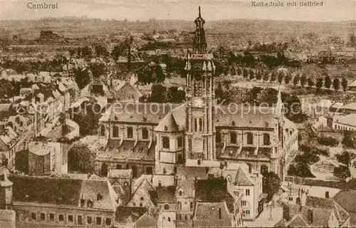 AK / Ansichtskarte  Cambrai_59_Nord Kathedrale mit Belfried 