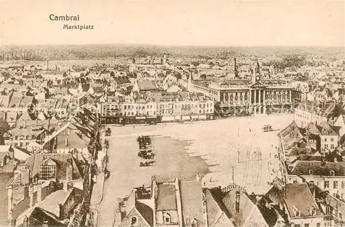 AK / Ansichtskarte  Cambrai_59_Nord Marktplatz 