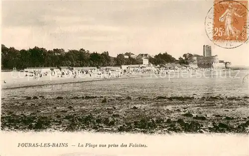 AK / Ansichtskarte  Fouras_17_Charente-Maritime La Plage vue prise des Falaises 