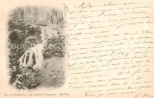 AK / Ansichtskarte  Plombieres-les-Bains_88_Vosges La Cascade de Faymont 
