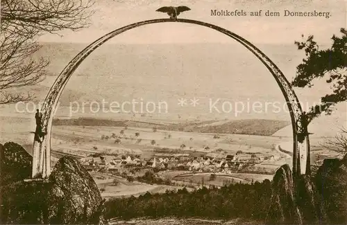 AK / Ansichtskarte Dannenfels Adlerbogen am Moltkefels auf dem Donnersberg Dannenfels