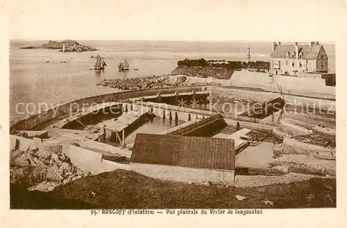 AK / Ansichtskarte Roscoff_29_Finistere Vue generale du vivier de langoustes 