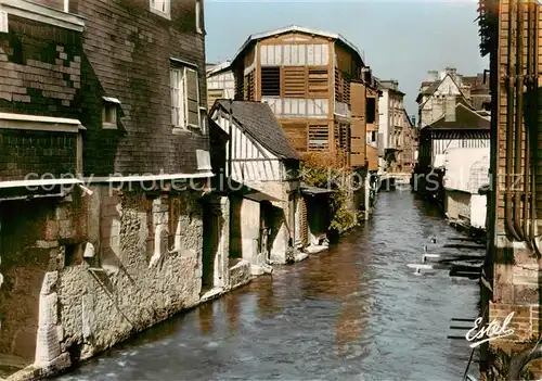 AK / Ansichtskarte Pont Audemer_27_Eure Vieilles habitations sur le bras sud de la Risle 