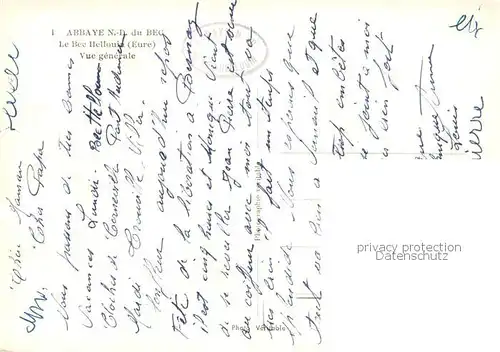 AK / Ansichtskarte Le_Bec Hellouin Abbaye Notre Dame du Bec vue aerienne Le_Bec Hellouin