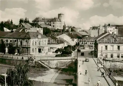 AK / Ansichtskarte Prerov_Prerau_CZ Blick zum Stadtzentrum Bruecke 