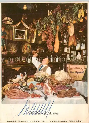 AK / Ansichtskarte Barcelona_Cataluna Los Caracoles Restaurante tipico Barcelona Cataluna