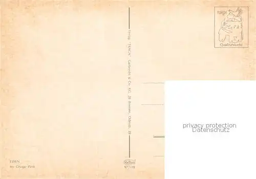 AK / Ansichtskarte Essen__Ruhr Partie im Gruga Park 