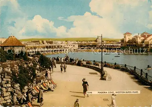 AK / Ansichtskarte Weston super Mare_North_Somerset Madeira Cove 