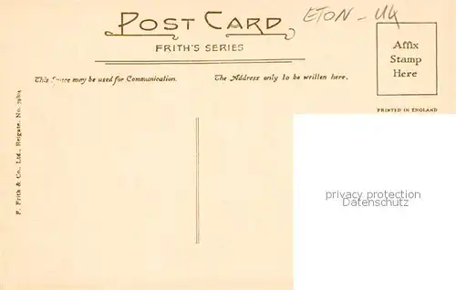 AK / Ansichtskarte Eton__Berkshire_UK Eton College School Yard 