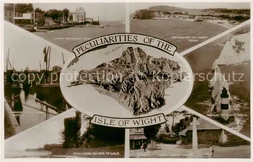 AK / Ansichtskarte Isle of Wight_UK Cowes You cannot Milk Freshwater You cannot Drink Lake without Water Ryde Where you hav to walk 