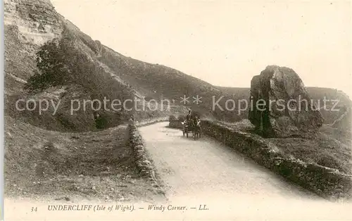 AK / Ansichtskarte Isle of Wight_UK Undercliff Windy Corner 