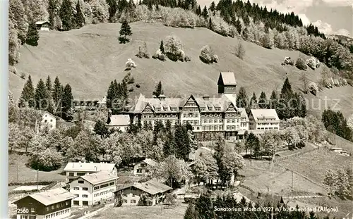 AK / Ansichtskarte Oberstdorf Sanatorium Wasach Oberstdorf