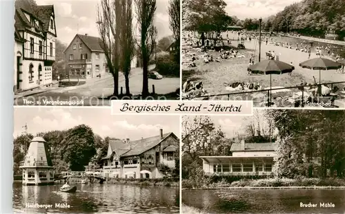 AK / Ansichtskarte Ittertal_Voehl Tier und Vergnuegungspark Strandbad Heidberger Muehle Brucher Muehle 