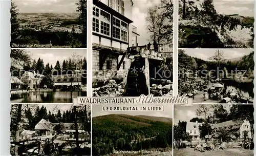 AK / Ansichtskarte Leopoldstal_Lippe Waldrestaurant Silbermuehle Panorama Vlemerstat Leopoldstal_Lippe