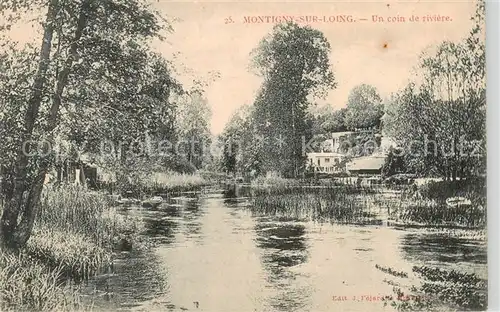 AK / Ansichtskarte Montigny sur Loing Un coin de riviere Montigny sur Loing