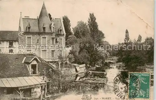 AK / Ansichtskarte Moret sur Loing Vue sur la Loing Moret sur Loing