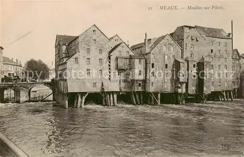 AK / Ansichtskarte Meaux_77_Seine et Marne Moulins sur Pilotis 
