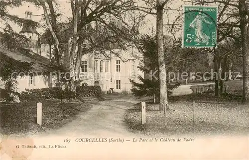AK / Ansichtskarte Courcelles la Foret Le Parc et le Chateau de Vadre Courcelles la Foret