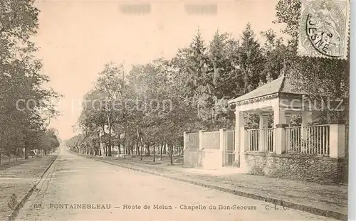 AK / Ansichtskarte Fontainebleau_77_Seine_et_Marne Route de Melun Chapelle du Bon Secours 