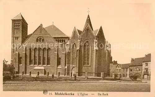 AK / Ansichtskarte Middelkerke_Belgie De Kerk 